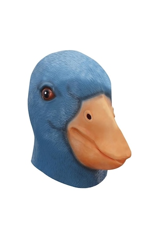 Ic Ördek Maskesi Tam Baş Cadılar Bayramı Kostüm Partisi Sevimli Hayvan Cosplay Lateks Aksesuarları Yetişkin
