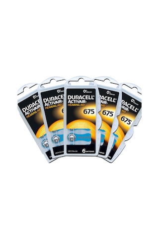 Duracell 675 Numara Işitme Cihazı Pili 5 Paket 30 Adet Duracell