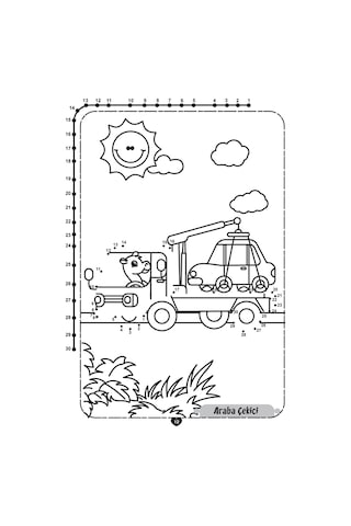 Noktaları Birleştir Boya-Taşıtlar- Limonkids
