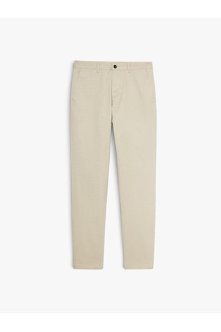 Sisley Streç Pamuklu Kemer Delikli Slim Fit Denim Chino Pantolon Erkek Pembe Pantolon - 324p4hjtsf03n Bordo