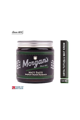 Morgan's Pomade Matt Paste Brazilian Orange - Mat Görünümlü Orta Tutuşlu Şekillendirici Krem 120 ML Morgan's Pomade Matt Paste Brazilian Orange - Mat Görünümlü Orta Tutuşlu Şekillendirici Krem 120 ML