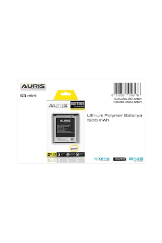 Auris Samsung Uyumlu S3 Mini Batarya