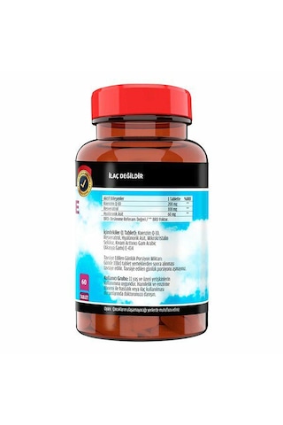 Flx Coenzyme Q-10 200 MG Hyoluronic Acid Resveretrol 60 Tablet
