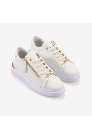 Kemal Tanca Kadın Spor & Sneaker Ayakkabı 7125 Beyaz Kır. Rugan