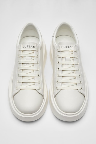 Lufian Erkek Gage Deri Sneaker Ayakkabı 112230205 Beyaz Beyaz