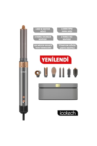 Icotech HS60 6 ın 1 Multi Styler Saç Şekillendirici
