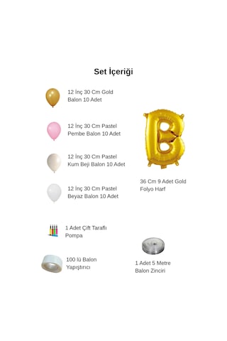 Bride To Be Tema Gold Folyo Harf Pembe Beyaz Gold Kum Beji Balonlu Pompa Hediyeli Süsleme Altın - Pembe