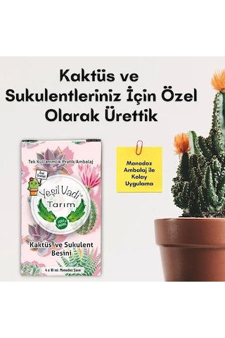 Kaktüs Sukulent Besini Monodoz 4x10ml 40