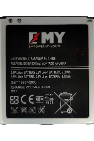 Samsung Galaxy Grand 2 Duos G7106 Uyumlu Emy Batarya