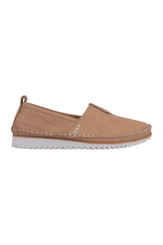 Napa Shoes Nefes Alan Hakiki Deri Rahat Taban Kadın Casual Ayakkabı Napa-108 Bej