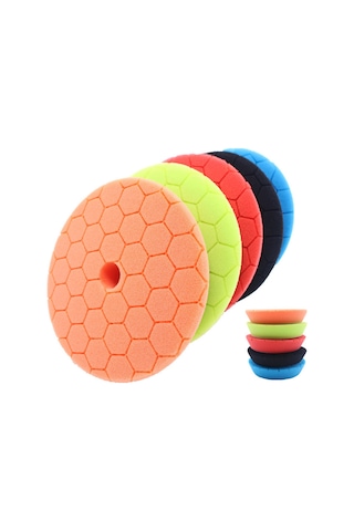 Fosenze 6 Parça Sünger Polisaj Pedi Seti - 150mm Cila Ve Parlatma İçin Premium Kalite