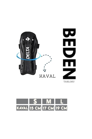 Delta Çift Cırtlı 2 Adet Tekmelik Futbol Tekmeliği Futbolcu Kaval Koruyucu Beyaz M Beden Beyaz