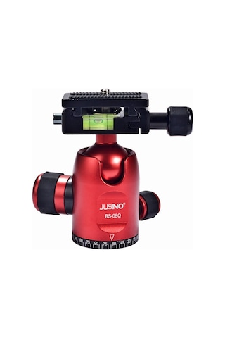 Jusino Bs-08Q  Tripod Kafası Kırmızı