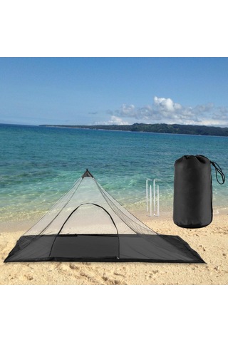 Dolıty Bivy Çadır Hafif Üçgen Uyku Net Trekking Kamp Siyah Siyah