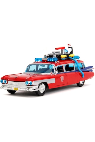 Jada Toys Optimus Prime Cadillac Ecto 1 Ve Ghostbusters Nano Scene Bundle Set