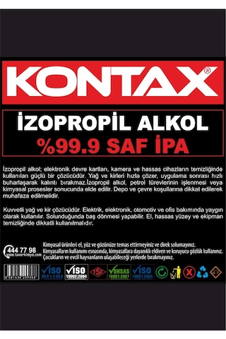 Kontax Saf İpa %99,9 İzopropil Alkol 200 ML