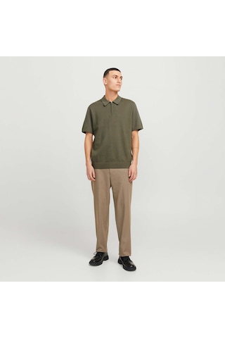 Jack & Jones Milano Spring Erkek Haki Polo Tişört 12271401-teal Yeşil