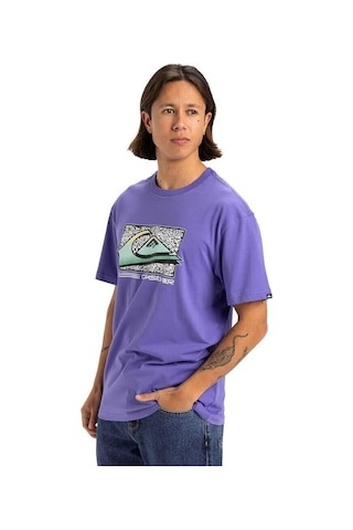 Quiksilver Retro Fade Ss Erkek T-shirt-29752 Mor