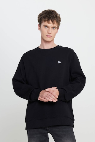 Lee Regular Fit %100 Pamuk İçi Polarlı Siyah Erkek Sweatshirt L81ıry100 Siyah