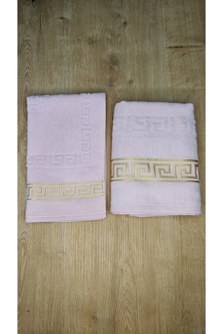 4 Parça Banyo Set 50x90 - 30x50 Pembe