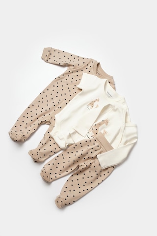 BabyCosy Bebek 10 Parça Set, %100 Organik Pamuk, Bebek Ve Yenidoğan Serisi, Hastane Çıkışı Seti - Csy5112 Ekru - Vizon