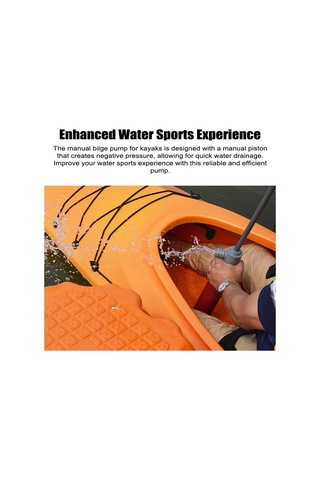 Neevoyu "portatif El Tipi Su Pompası - Kayık Ve Kanolar İçin Hızlı Su Boşaltma"