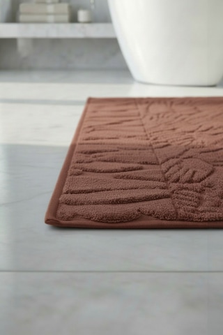 Zayn Vizon Ayak Havlusu - 70x130cm, 790gr, %100 Pamuk, Spa Ve Otel Banyo Paspası, Günlük Kullanıma Kiremit