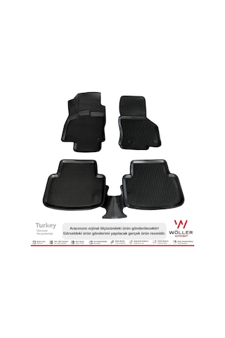 Skoda Octavia Paspas 2013 2019 Arası 3D Havuzlu Wöller Paspas