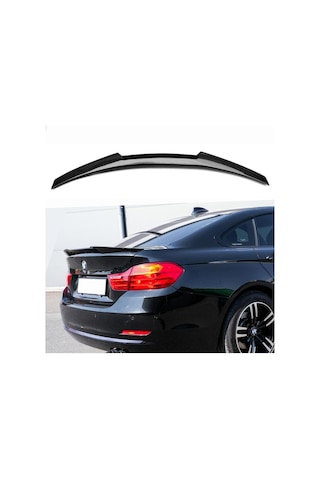 Bmw 4 Serisi F36 M4 Style Bagaj Üstü Spoiler Piano Black