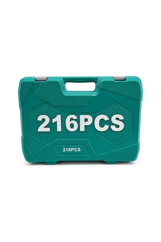 216pcs Lokma Seti Lokma - Soket - Bits Adaptör - 3ad.cırcır Kolu Plastik Çantalı 5468
