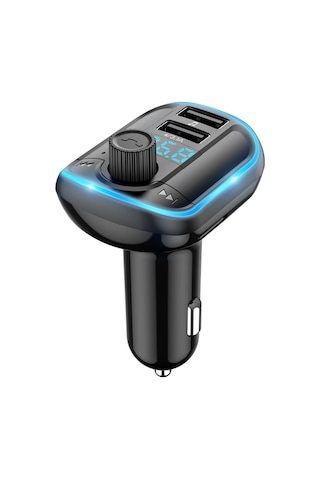 Singree "çift Usb Şarjlı Bluetooth 5.0 Araç Fm Vericisi - Mp3 Çalar, Tf Kart/u Disk Desteği, Led Ekranlı Kablosuz Radyo Modülatörü" 110 Karakter