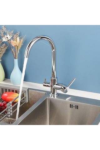 Venita Arıtma Çıkışlı Mutfak Eviye Bataryası 3 Yollu Batarya