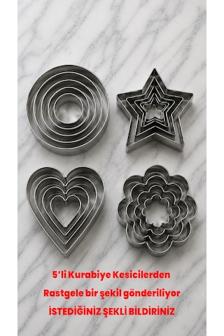 10 Adet Krema Torbası Seti - Kurabiye Kesici Hediyeli - 3 Adet Duy Uç, Krema Torbası, 5'li Kurabiye Kesici, Duy Aparatı Çok Renkli