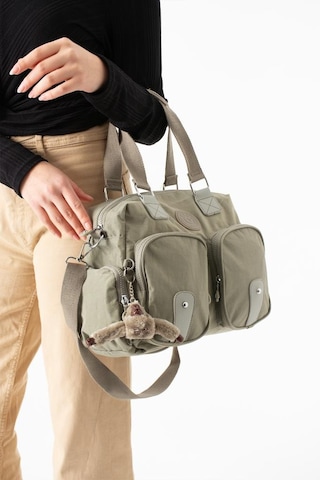 Baginn Klinkır Kadın Omuz Çantası Çok Cepli Hafif Su İtici Kumaş Çapraz Askılı Kol Çantası 32 26 Cm Bej
