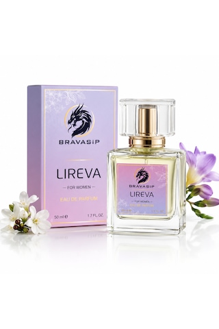 Lıreva Kadın Parfüm 50 Ml Edp Kalıcı Premium Kadın Parfüm, Çiçeksi Vanilyalı, Gün Boyu Kalıcılık