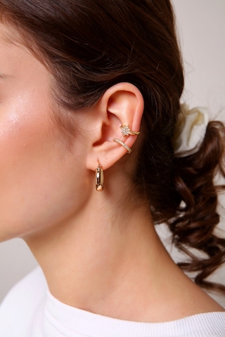 Aurrari Kuzey Yıldızı Earcuff 2 Adet Altın