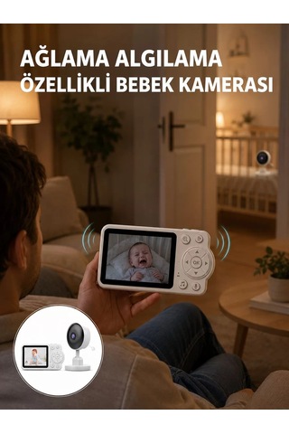 Northcity Wifi Gerektirmeyen Dijital Şifrelemeli Bebek Monitörü - Yeni Nesil Güvenli İzleme Sistemi