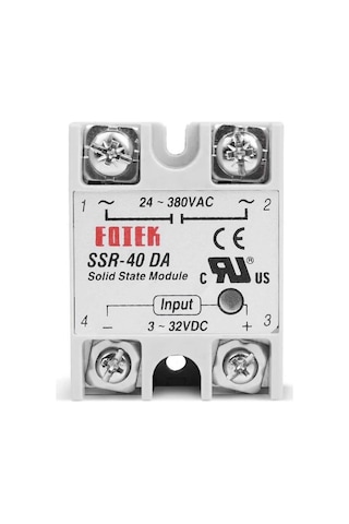 Ssr-40da Ssr Röle 40a Ac 24-380v Tek Fazlı Solid State Röle Elektronik Anahtar Termostat Resiztans Motor Lamba Makine