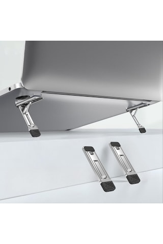 Dizüstü Bilgisayar Standı Katlanabilir İnce Metal Braket Taşınabilir, Ergonomik Laptop Telefon Standı Masaüstü Çok Amaçlı 1 Adet Ayak Sku: Smg8690010226723