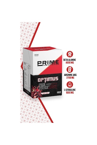 Prime Nutrition Optimus Pre-workout 20 Adet X 14 Gram Tek Kullanımlık - Red Fruit