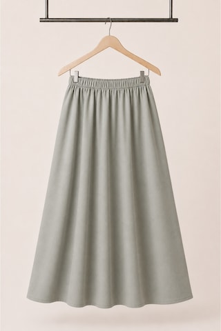 Angel&co. Girls Clothing Modest Uzun Kız Çocuk Mevsimlik Etek- Adaçayı Grisi - 791131271 Adaçayı Grisi