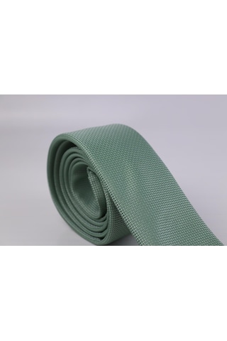 Demfashion Özel Desenli Kravat Mendil Seti - Yeşil (533049190) Yeşil