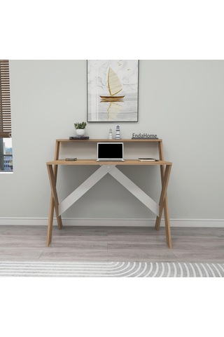 X Ayaklı Ders Çalışma Masası Bilgisayar Masası 50x90 Cm Çam