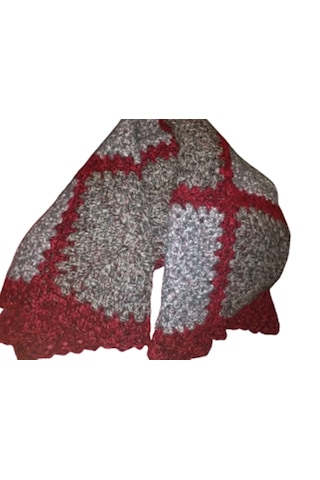 El Örgüsü Tek Kişilik Patchwork Tam Boy Kalın Battaniye Çok Renkli