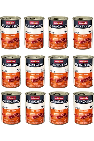 Animonda Gran Carno Sığır Ve Tavuklu Köpek Konserve 400 G X 12 Adet Animonda Gran Carno Sığır Ve Tavuklu Köpek Konserve 400 G X 12 Adet