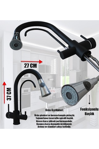 Venita Spiralli Arıtmalı Mutfak Bataryası 3 Yollu