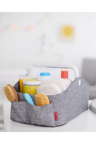 Skip-Hop Işıklı Bebek Bezi Düzenleyici Sepet - Gri