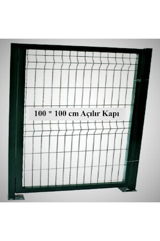 Panel Çit Kapı Yeşil 100 100 Cmlik