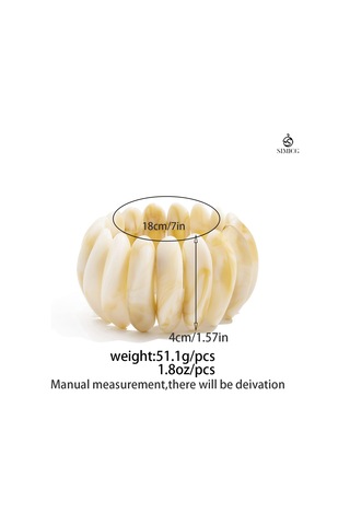 Bohem Stili Çok Katlı İregular Bileklik Seti Beyaz