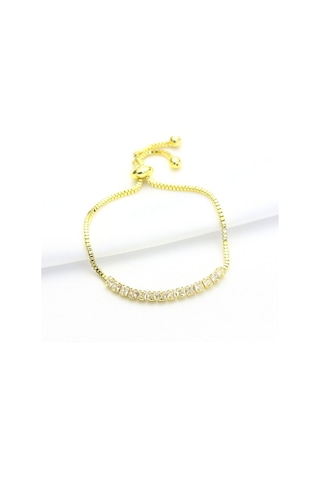 Caisyabutik Altın Kaplama Özel Seri Kararmaz Asansörlü Su Yolu Çelik Bileklik Altın